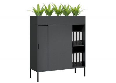 Sliding Door Planter Storage