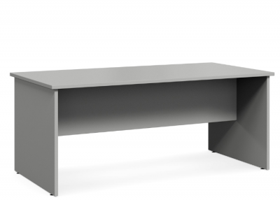 Accent Panel End Desk - Grey
