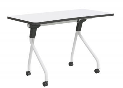 Skola Student Flip Table - White